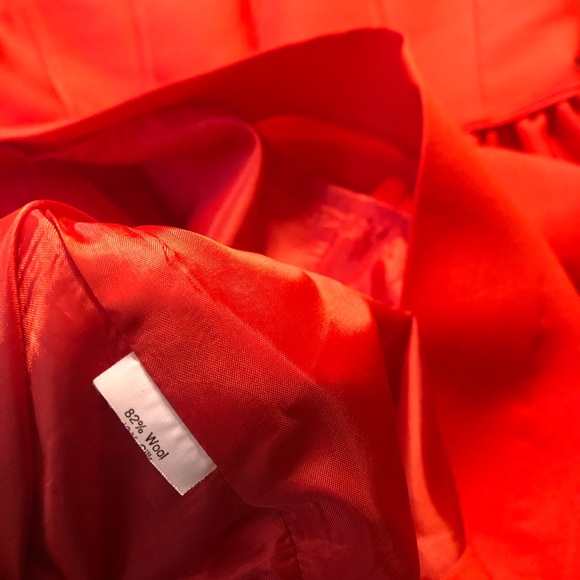 J. Crew Allie Dress w/POCKETS in Red/Orange Dress - Picture 4 of 8